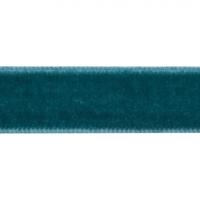 Лента бархатная нейлон, шир.12 мм, (упак. 45,7м), цв.65-изумруд - купить в Архангельске. Цена: 392 руб.